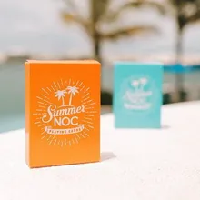 1 шт. NOC Лето V2 оранжевый или небесно-голубой цвет игральные карты покер размер колода USPCC на заказ Ограниченная серия магический реквизит магические трюки