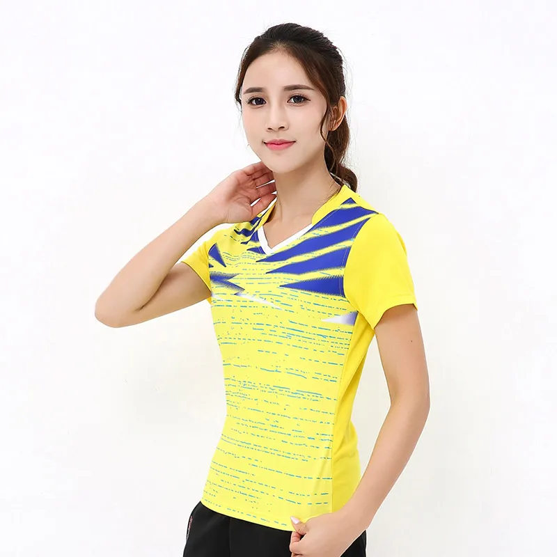 Костюмы для бадминтона одежда летний пот быстросохнущая дышащая тенниса женская