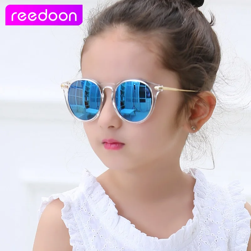 

Детские поляризованные солнцезащитные очки Reedoon, UV400, зеркальные линзы в металлической оправе, детские солнцезащитные очки, милые очки для н...