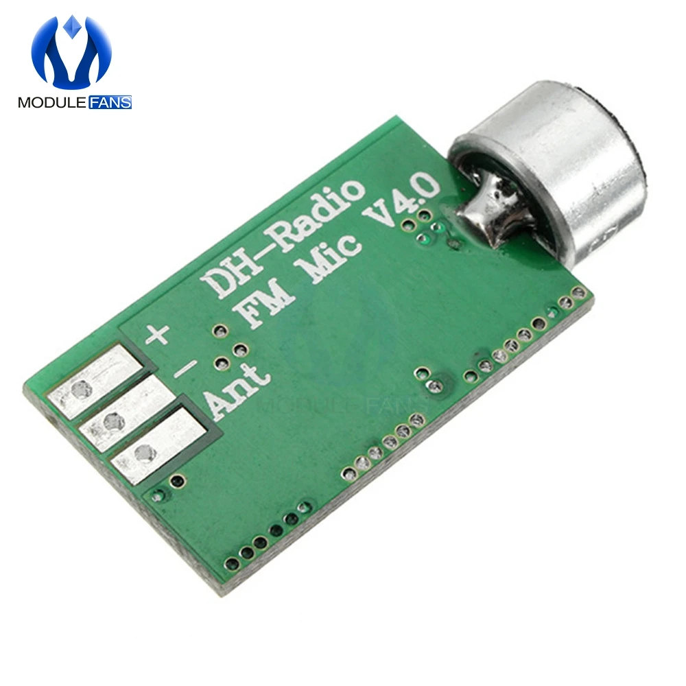 FM Transmitter Pickup Pick up Module Mini Wireless Microphone MIC Wireless Audio Transmitter FM Emission MIC Core Board V4.0