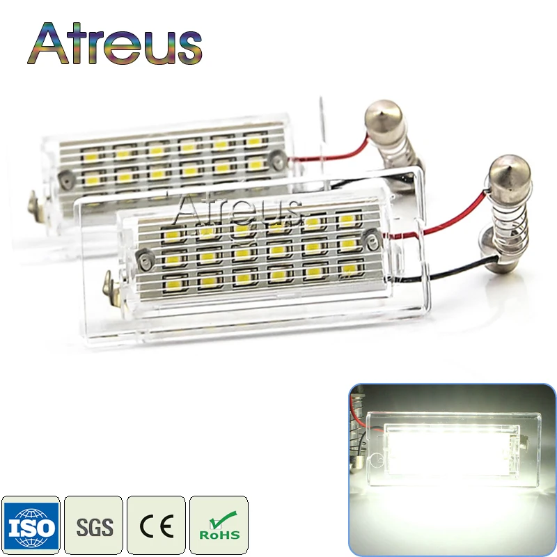 Atreus Автомобильный светодиодный номерной знак Lights12V для BMW X5 E53 X3 E83 аксессуары 2X