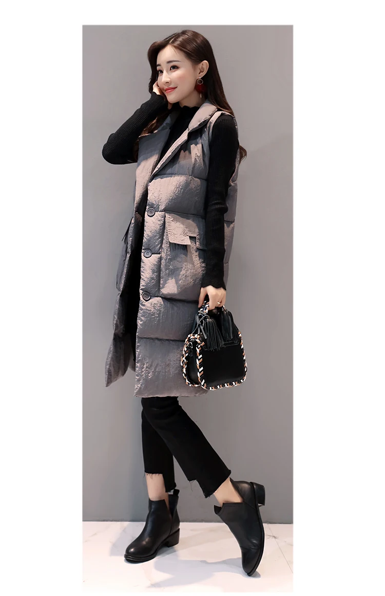 2017 Весна Осень Зима Дизайн теплый пуховик на подкладке из хлопка средней длины