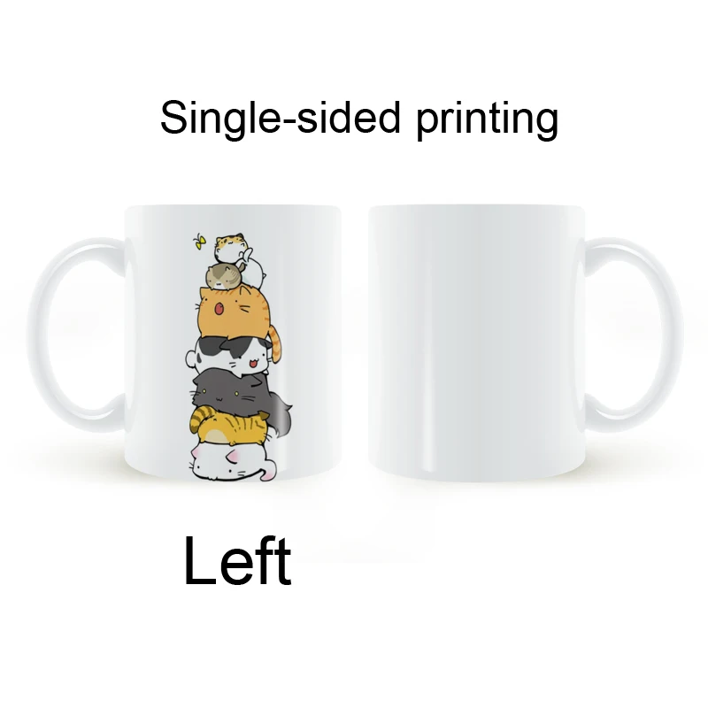 Мультфильм наборный кружка с изображением кошачьей мордочки Кофе молока