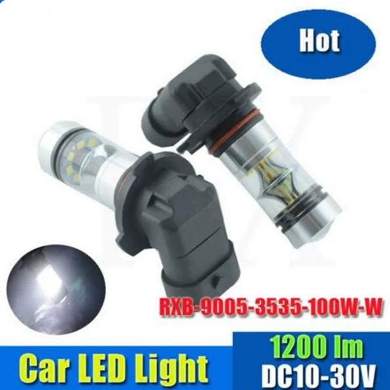 2 шт./лот АВТОМОБИЛЬНЫЕ 9005 HB3 6000K чистый белый 100W 20 CREE чип светодиоды высокого