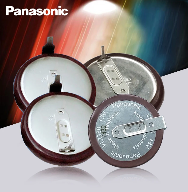 Комплект из 2 предметов Panasonic VL2330/HFN 3V 50 мА/ч, 180 градусов Перезаряжаемые Батарея хорошего качества