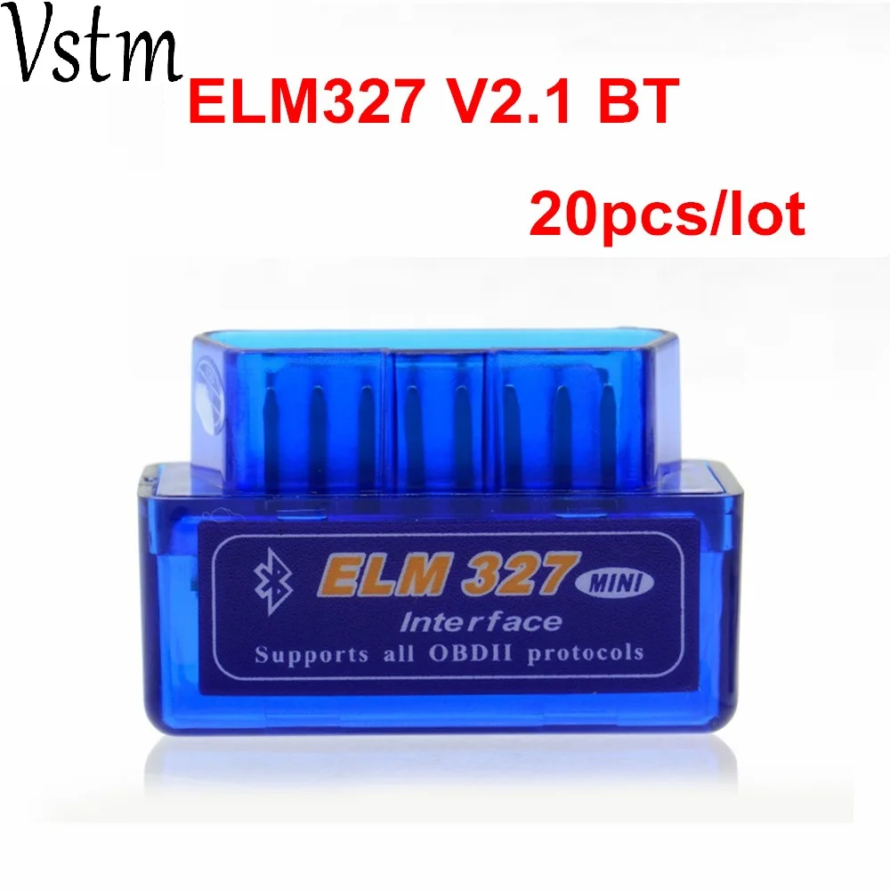 Инструмент для диагностики автомобиля ELM 327 Bluetooth V2.1 OBD II работает на Android Torque 20