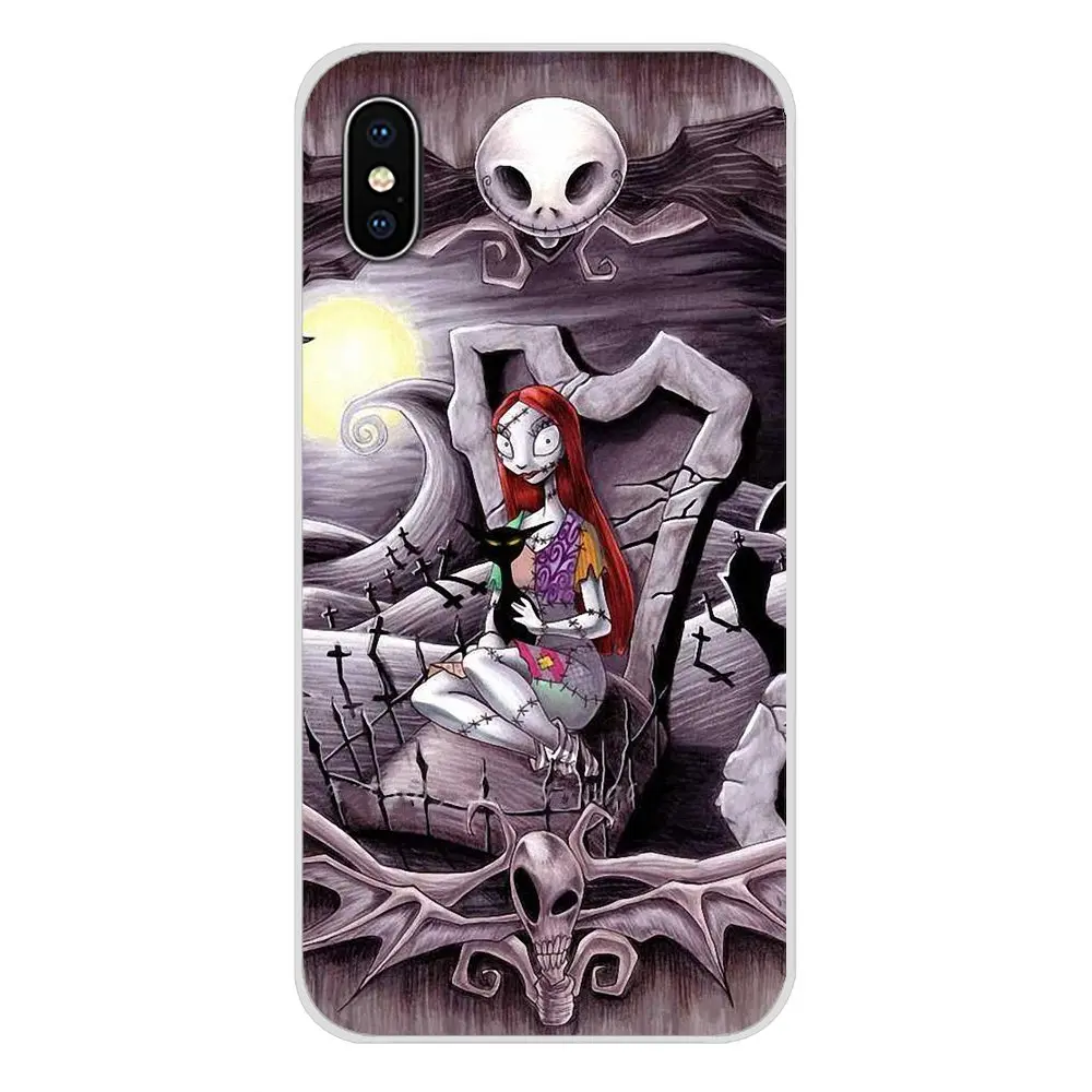 Прозрачный ТПУ чехол Кошмар перед Рождеством Sally Jack для Motorola Moto X4 E4 E5 G5 G5S G6 Z Z2 Z3 G3 G2