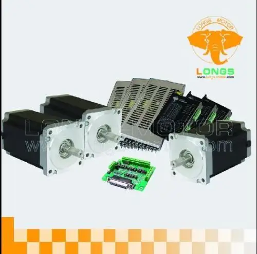 

DE US корабль 3 оси Nema 34 шаговый двигатель 1232OZ-IN 34HS1456 и драйвер DM860A и 3 шт. мощность CNC плазма и мельница longs мотор