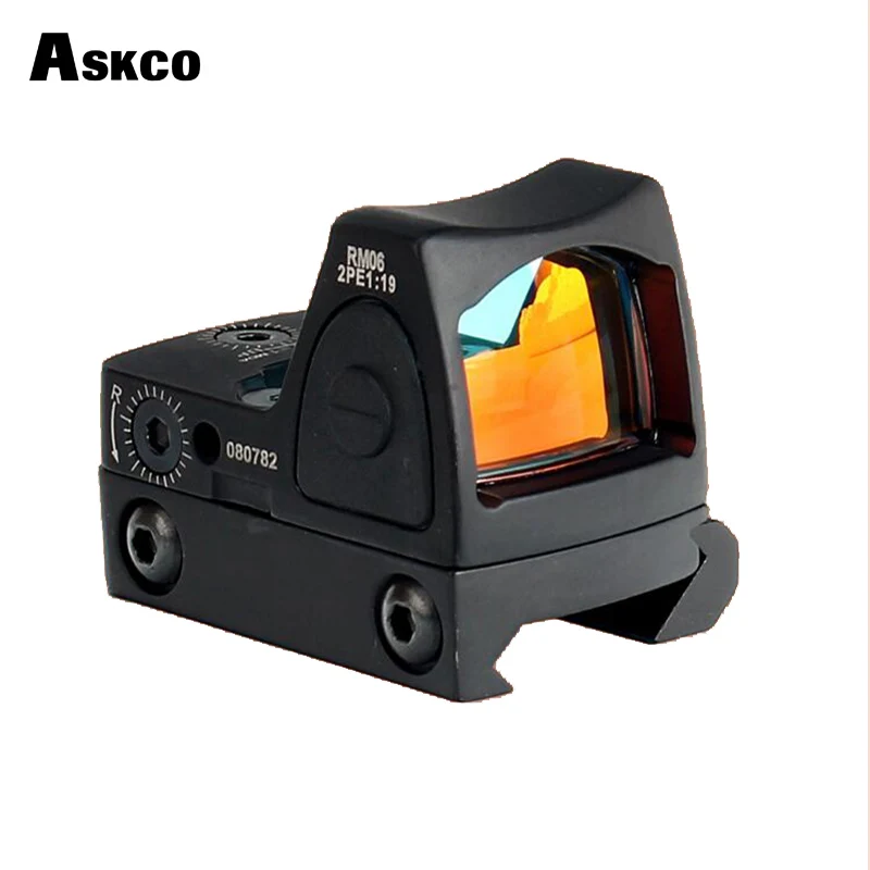 Askco Tacticla 1X Mini RMR красная точка зрения рефлекторный прицел Пикатинни Вивер крепление для охотничье ружье прицел