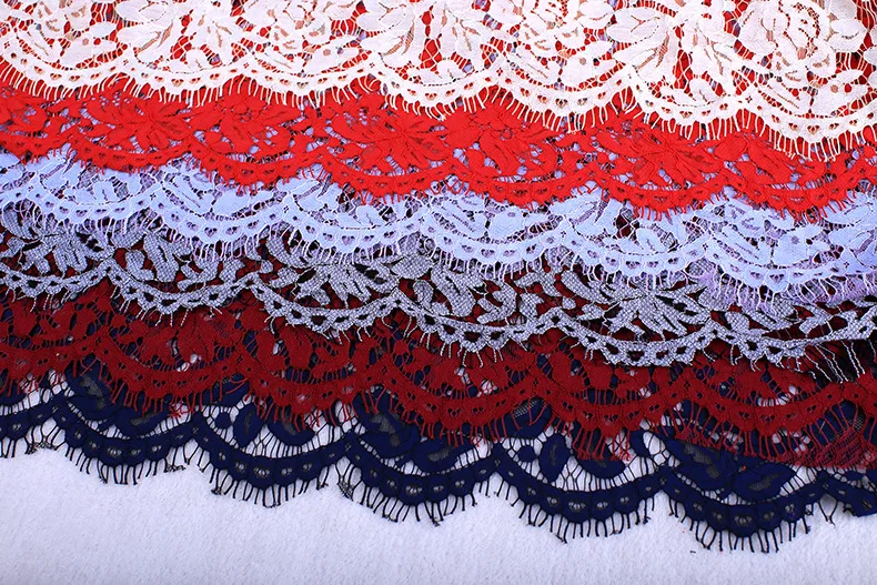 

3yards diy exquisite eyelash chantilly lace traditional embroidery wedding lace fabric for clothes wedding dress accessories