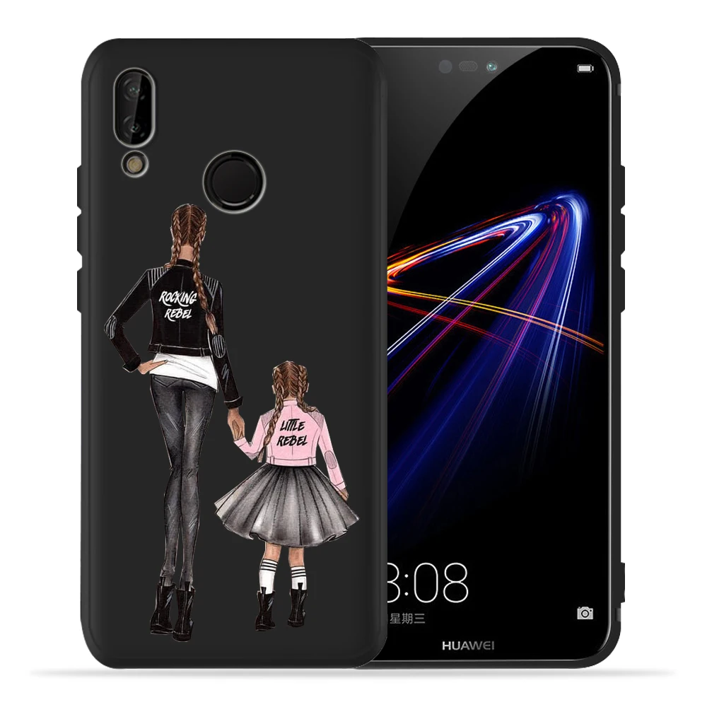 16 Чехол Super Mom Baby Mama mouse Girl Для huawei P20 Lite P30 huawei P30 Lite P8Lite P9Lite P Smart family Etui - Цвет: 16