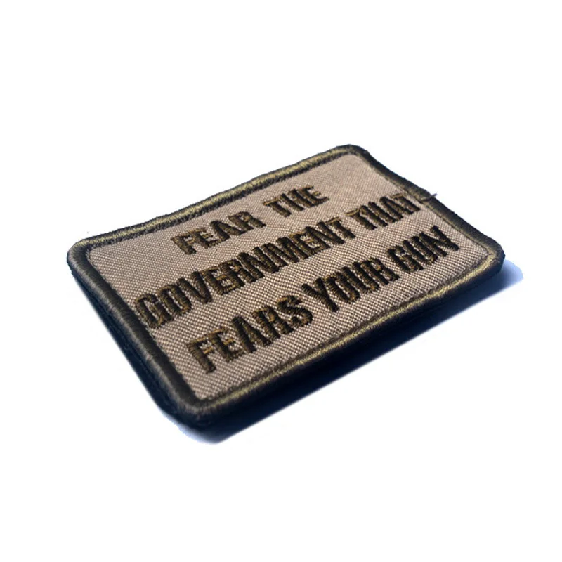 Толстовка с надписью FEAR THE GOVERNMENT thanks You GUN tacic Morale Patch 8*5 см американская нашивка на
