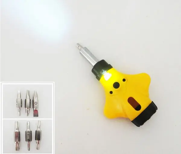R𧷮R 14 in 1 LED lamp ratchet screwdriver set T15*T20 T25*T30 S1*S2 NO.RT-1617 freeshipping wholesale | Инструменты