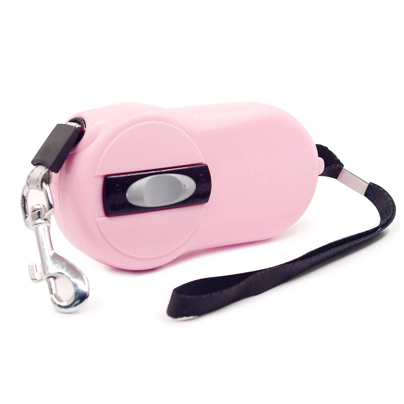 Pink Dele Mini телескопическая собака sharer 2,0 м свет и легко разместить управление удобное устройство для прогулок собаки - Цвет: Pink