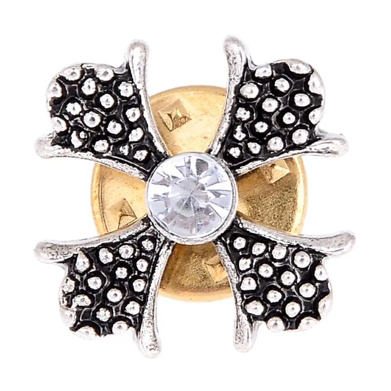 Новый стиль с украшением в виде кристаллов узором из четырехлистного клевера