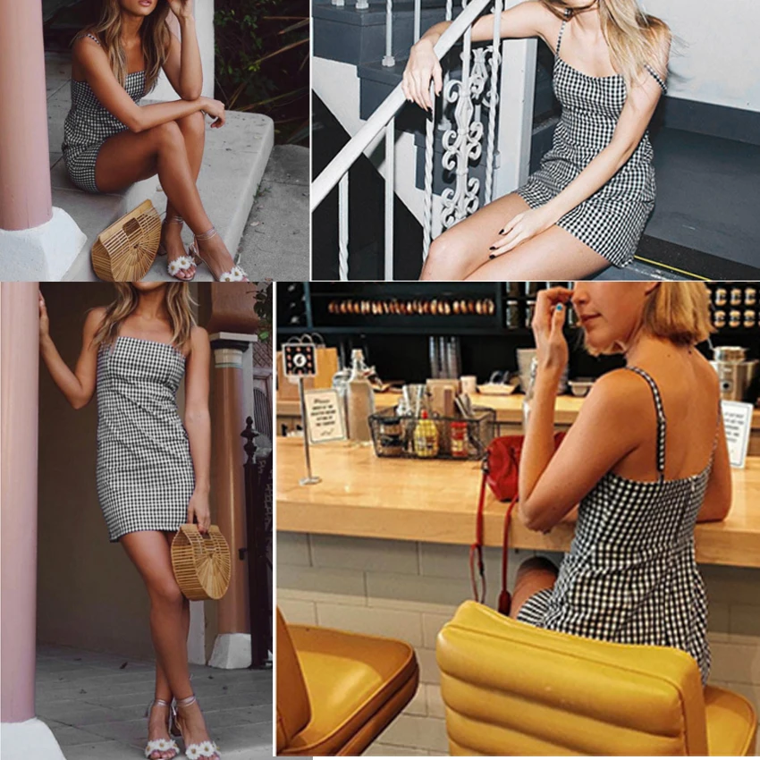 Новая мода 2018 летнее Бандажное Платье женское маленькое квадратное мини пляжное