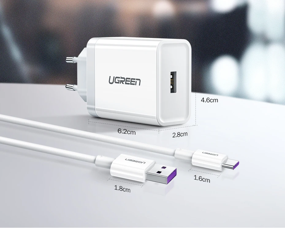 Ugreen USB зарядное устройство, супер быстрое зарядное устройство для huawei Xiaomi iPhone X 8 7, быстрое 3,0 зарядное устройство для телефона, адаптер ЕС, зарядка для samsung s9