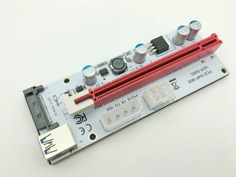 Адаптер для майнинга Bitcoin Miner Antminer кабель передачи данных BTC Mining White 008S NGFF M.2 PCIE PCI E 1X
