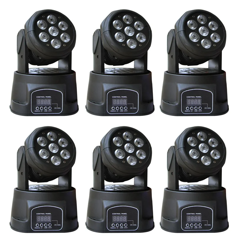 6 шт. лидер продаж подвижный светодиодный светильник 7x12 Вт|moving head light|led moving lightdj light