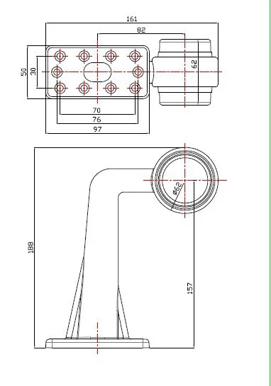 2X светодиодный Грузовик Боковые Габаритные индикатор светильник Heavy duty s 24v