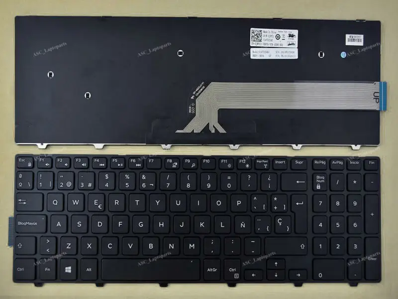 Новая клавиатура SP с испанской раскладкой Teclado для ноутбука Dell Inspiron 15 3000 3541 3542 3543