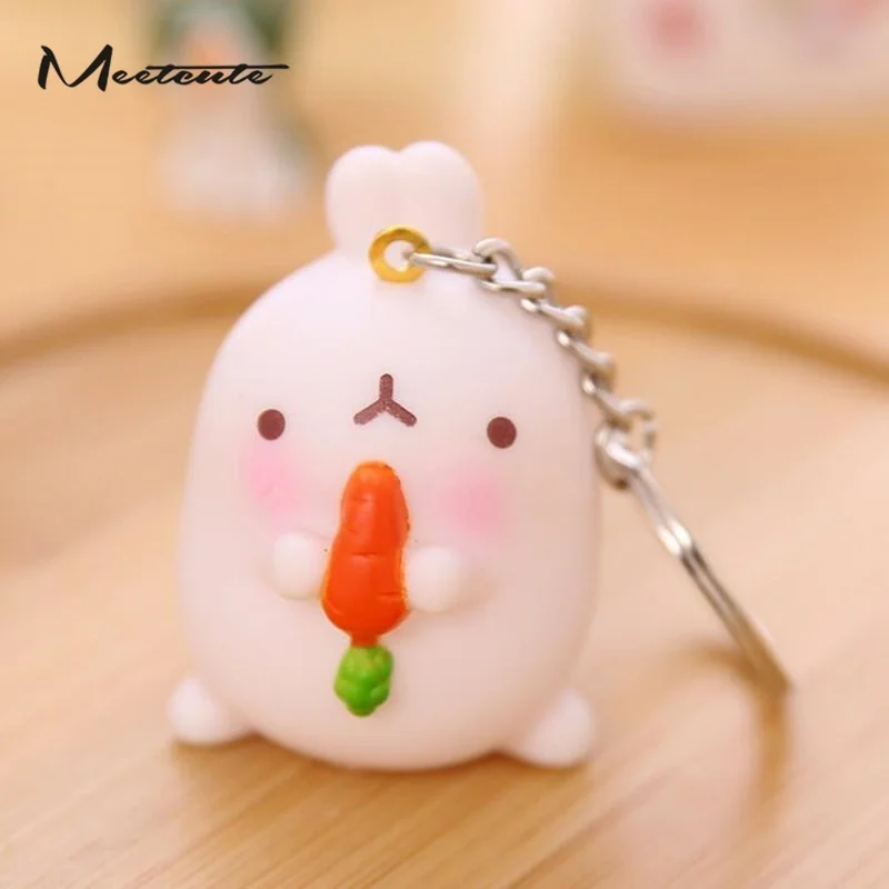 Meetcute 4 5 см безделушки миниатюрный кавайный брелок в виде кролика из смолы для