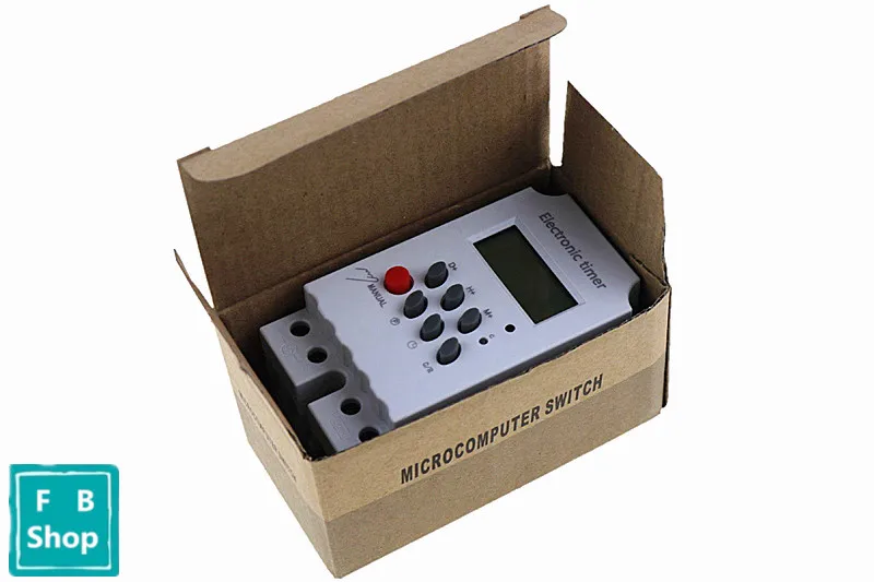 Цифровой программируемый таймер на DIN рейку временной Переключатель 220 В