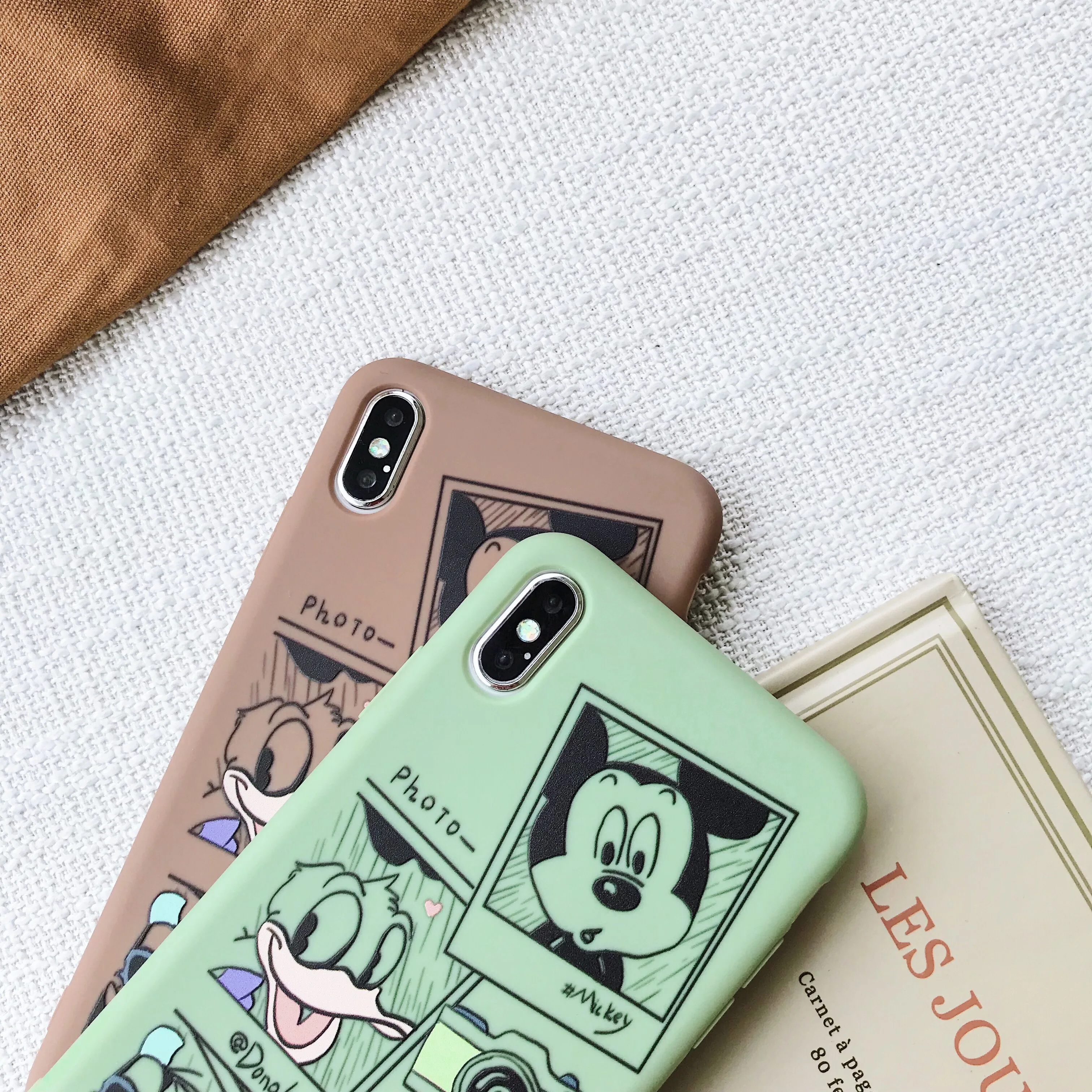 Чехол для мобильного телефона с мультипликационным принтом Микки iphone X/6/6 S/7/8/6 plus/6