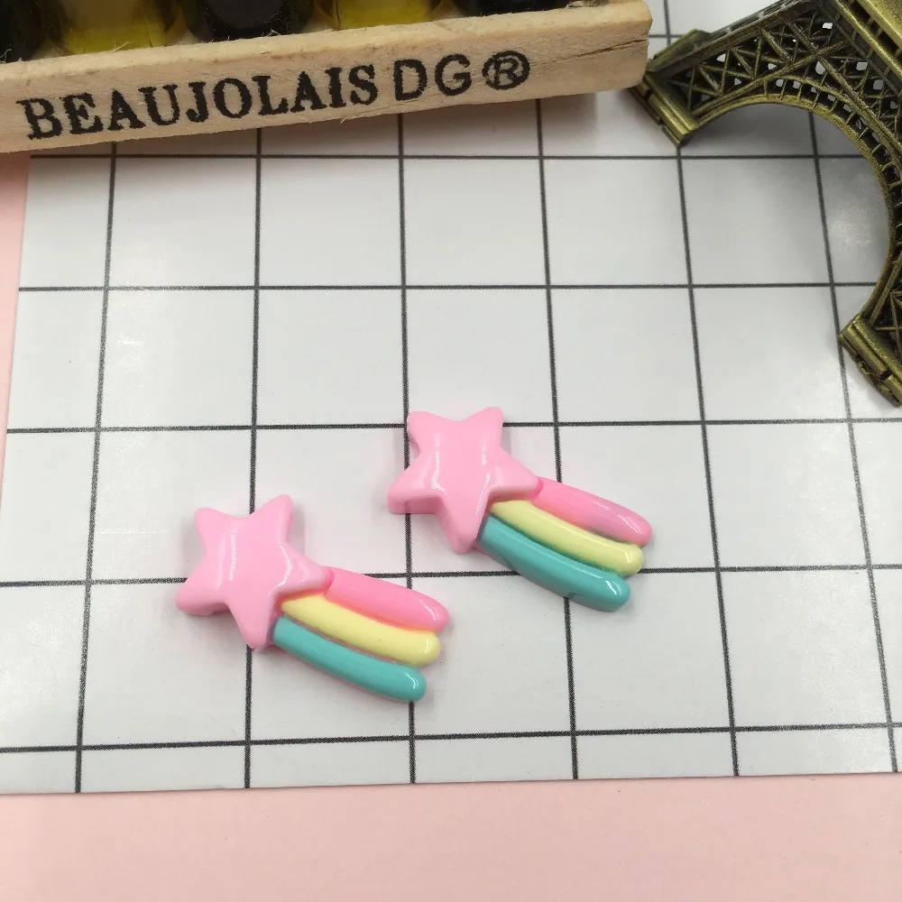Смола Новое поступление пастол Kawaii Радуга звезда для поделок скрапбукинг сделай