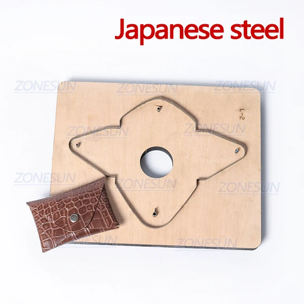 Japanese steel ZONESUN D2 заказной кожаный кошелек для монет режущий резак кликер сталь правило штампа кожа Pucnhing инструмент для высечки машины - Цвет: Japanese steel