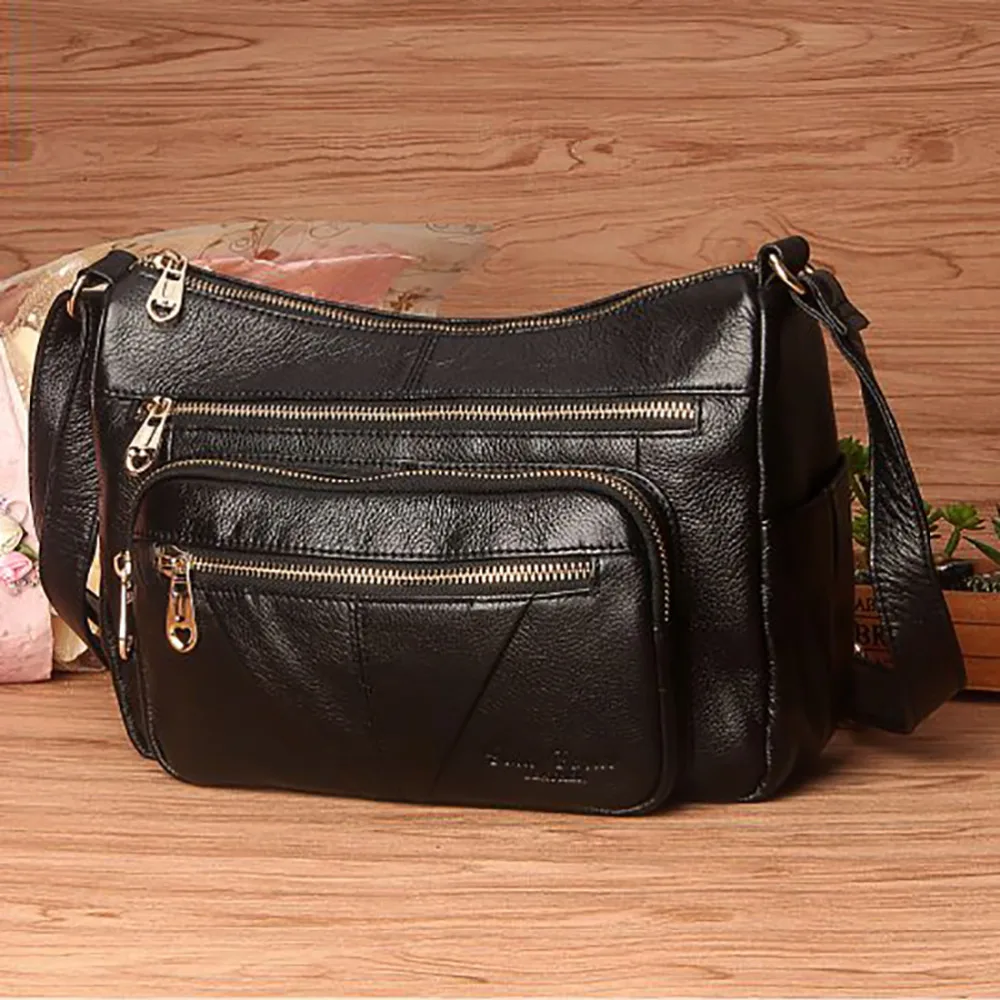 Женская сумка мессенджер через плечо из натуральной воловьей кожи|Сумки с