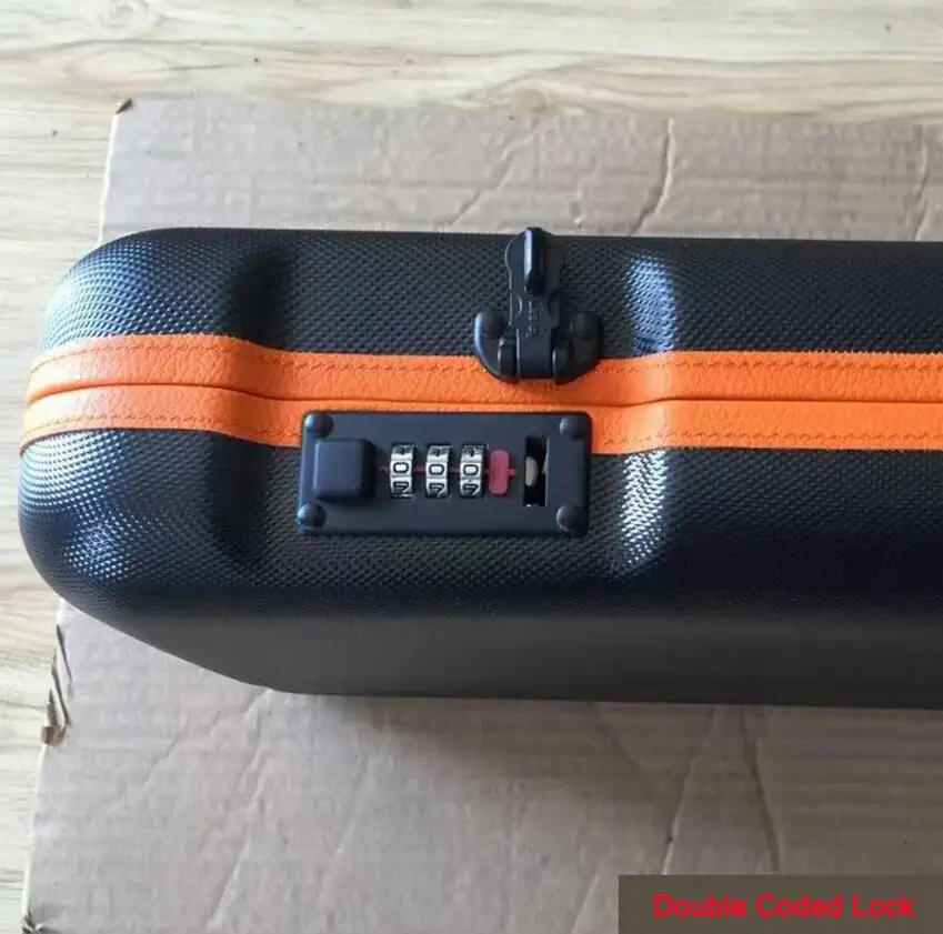 New High Capacity Imported 7 Holes Pool Cues Case Double Coded Lock High-strength Material Billiard Accessories Black Red Silver |