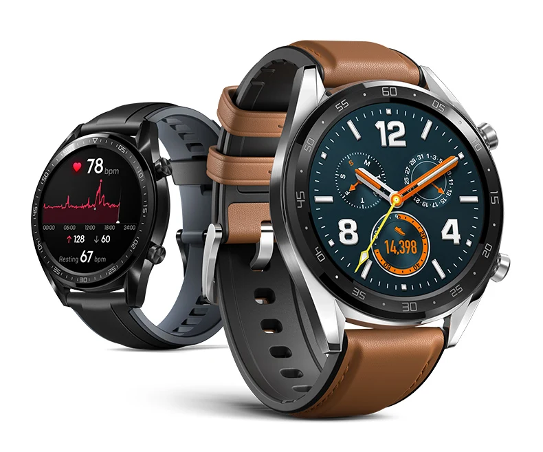 Huawei Watch GT Смарт часы Поддержка gps NFC 14 дней Срок службы батареи 5 атм водонепроницаемый телефонный Звонок трекер сердечного ритма для Android IOS