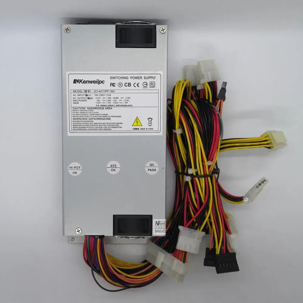 Стойка 400 Вт PSU 1U промышленный Сервер питания JCI 4011PP 1M1 IPC мощность 2 вентилятора с