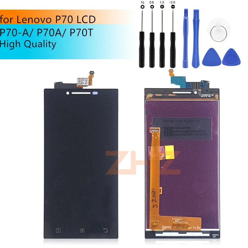 ЖК-дисплей для LENOVO P70 дигитайзер сенсорного экрана в сборе с рамкой Lenovo LCD P70-A P70A P70t