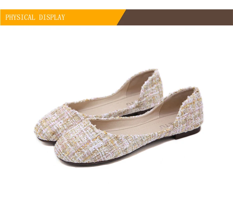 chaussures ete femme summer women flats shoes women shallow mouth flat bottom round head shoes female multi loafers ladies