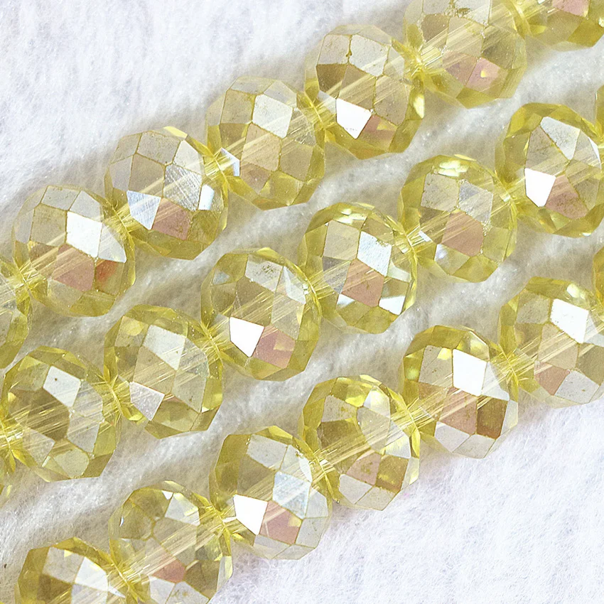 98 шт./нить Заводская розетка 4*6 мм разноцветные стеклянные бусины AB crystla граненые