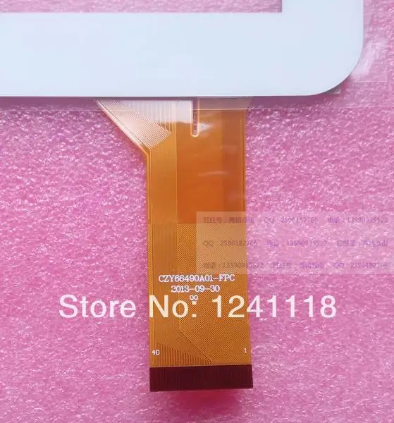 

White Original 10.1" inch Tablet CZY66490A01-FPC 40Pins capacitive touch screen panel Digitizer Glass Sensor Free Shipping