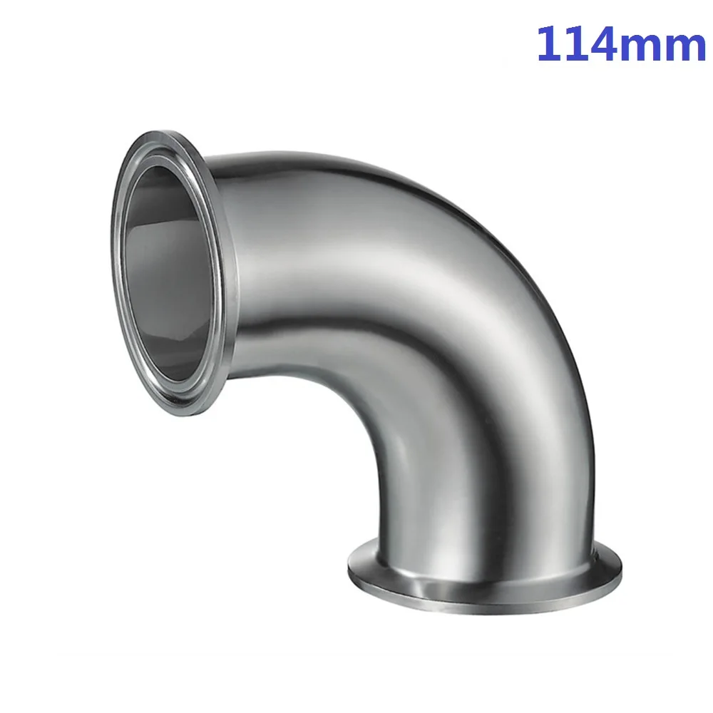OD114mm Tri clamp 130 мм нержавеющая сталь санитарный наконечник Clamp налокотник 90 градусов