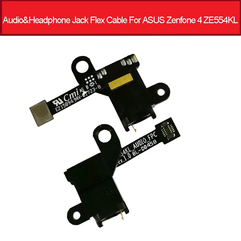 Гибкий кабель для наушников с аудиоразъемом для Asus Zenfone 4 ZE554KL Z01KDA Z01KD Z01KS, разъем для наушников с гибкой лентой, запасные части