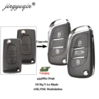 Jingyuqin 5 шт. ASKFSK Ce0523 23 кнопочный дистанционный Автомобильный ключ для Citroen C2 C3 C4 C5 433 МГц ID46 модифицированный откидной автомобильный ключ управления