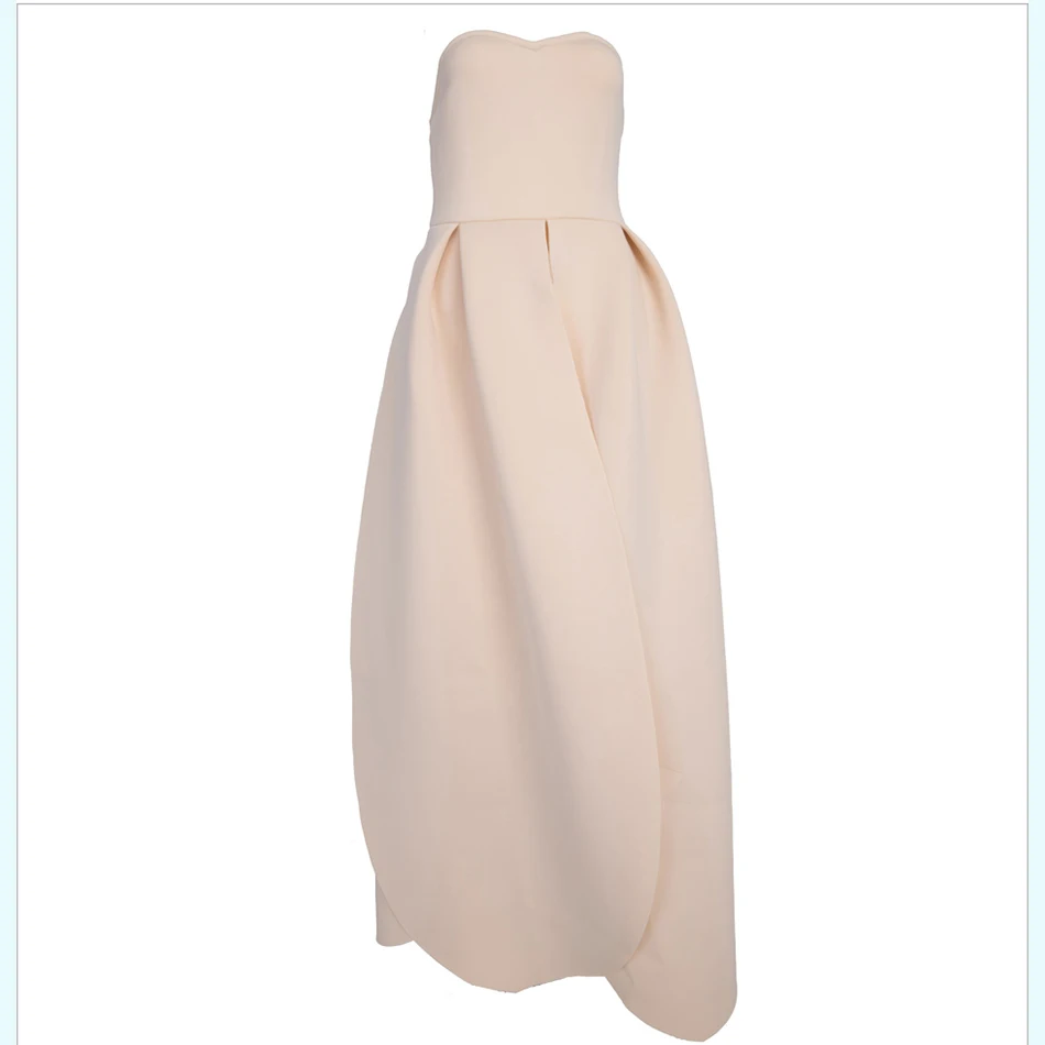 Amily.C 2020 чистый подводный холодный плечевой ремень Petaline mangas vestido de cintura alta elegante