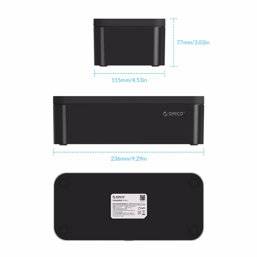 ORICO коробка для хранения USB зарядное устройство протектор Коробка кабель