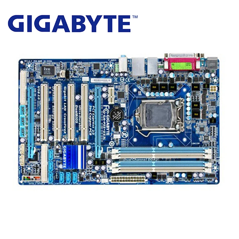 LGA 1156 для INTEL 1333Mhz Gigabyte GA P55 US3L оригинальная материнская плата DDR3 H55 USB3L