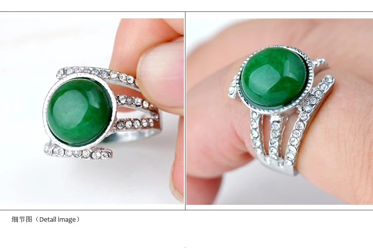 Натуральный индийский Агат Тигровый глаз зеленый яшма серебряное кольцо с