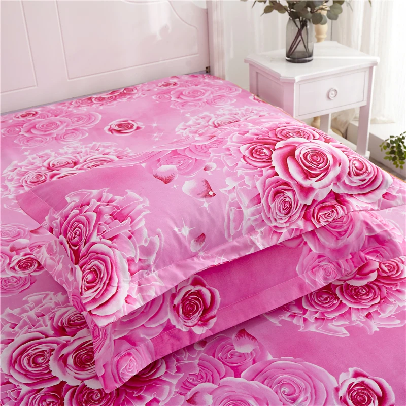 3/4 pcs Bedding Set Thick Sanding Winter Fall use Bed Skirt sheet Duvet cover Pillowcases Twin Full Queen King size | Дом и сад