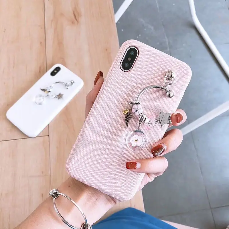Роскошный модный подвесной чехол для iPhone X 6 XS 6S 7 8 XR MAX мягкий пластиковый Plus
