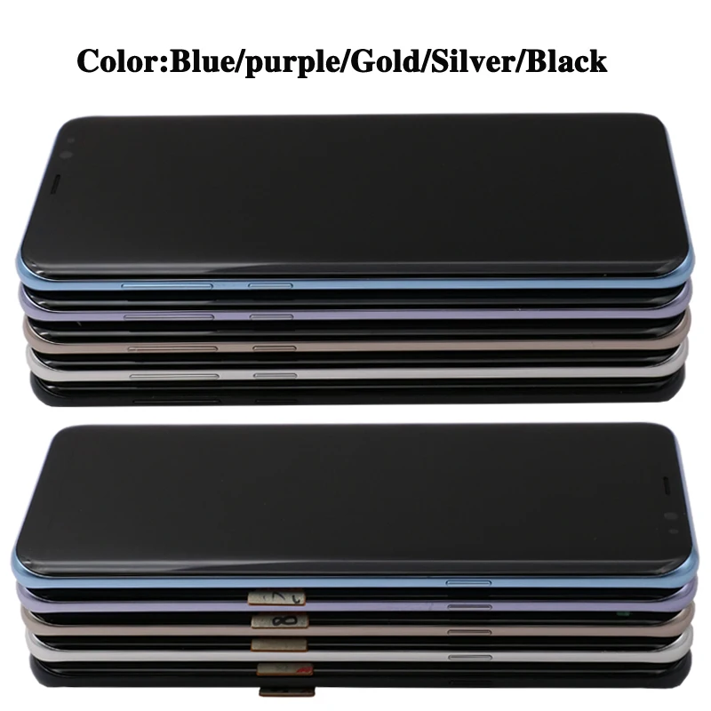Оригинальный ЖК экран 5 8 дюйма для SAMSUNG Galaxy S8 Plus G950 G950F G955 G955F дигитайзер сенсорного