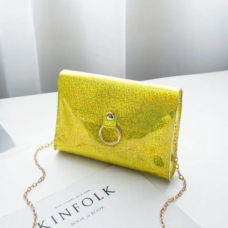 Женская сумка мессенджер Funatom повседневная карамельного цвета с цепочками через