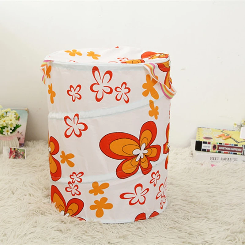 Крытая корзина для хранения одежды складная белья детской корзины хлопка|storage